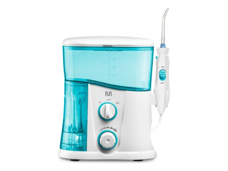 Irrigador Oral Profissional Clearpik 1l Bivolt Portátil Limpeza Cor Branco E Azul Branco/azul 127/220v